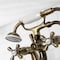 Kingston Brass KS227AB Deck Mount Clawfoot Tub Faucet with Hand Shower, Antique Brass KS227AB - alternate 5